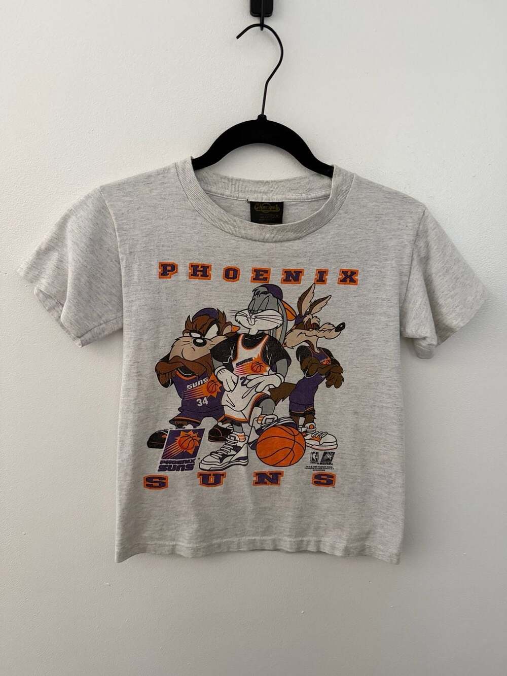 KIDS Vintage 1993 Changes Looney Tunes Phoenix Suns Basketball T-Shirt sz M